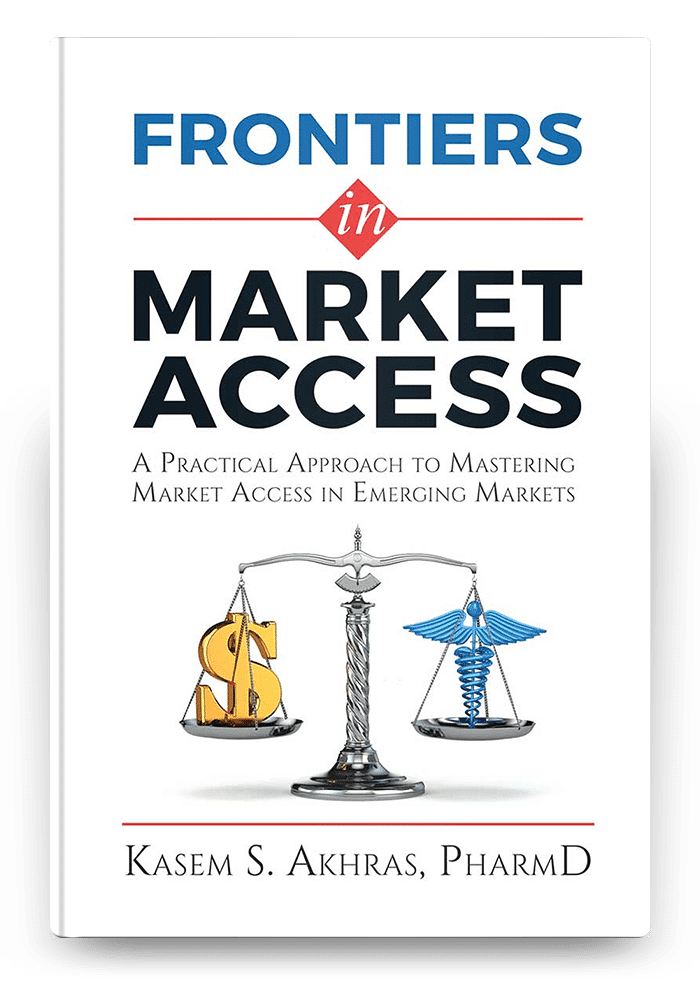 Book Hardcover Dr. Kasem S Akhras Frontiers in Market Access Passionpreneur Publishing